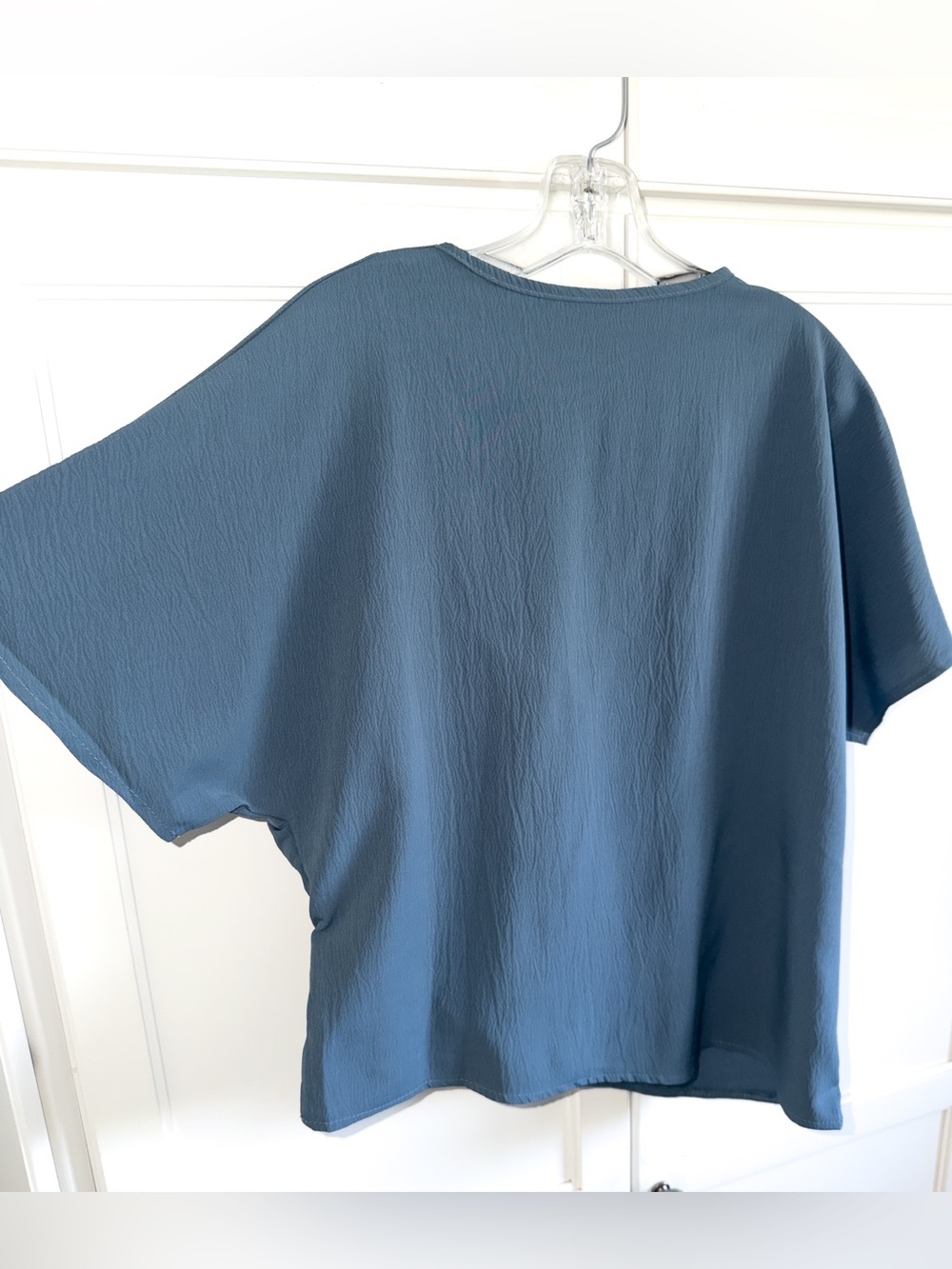NELSON & PARKER COLLEEN ELEGANT TWO-PIECE SET Large Light Blue Twist-Front Set - Picture 7 of 13